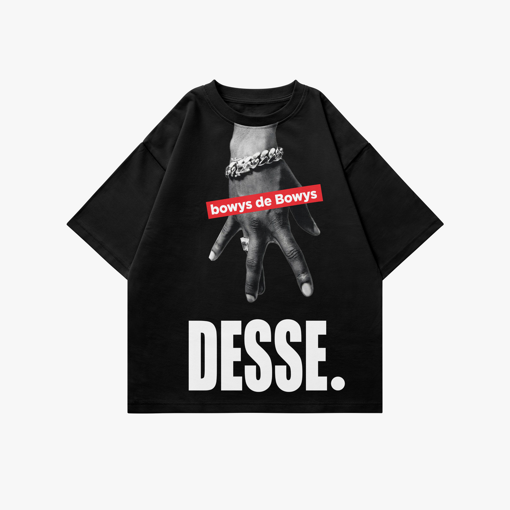 BLK | Gang Signs Graphic Oversized Bowyz De Bowyz Tee