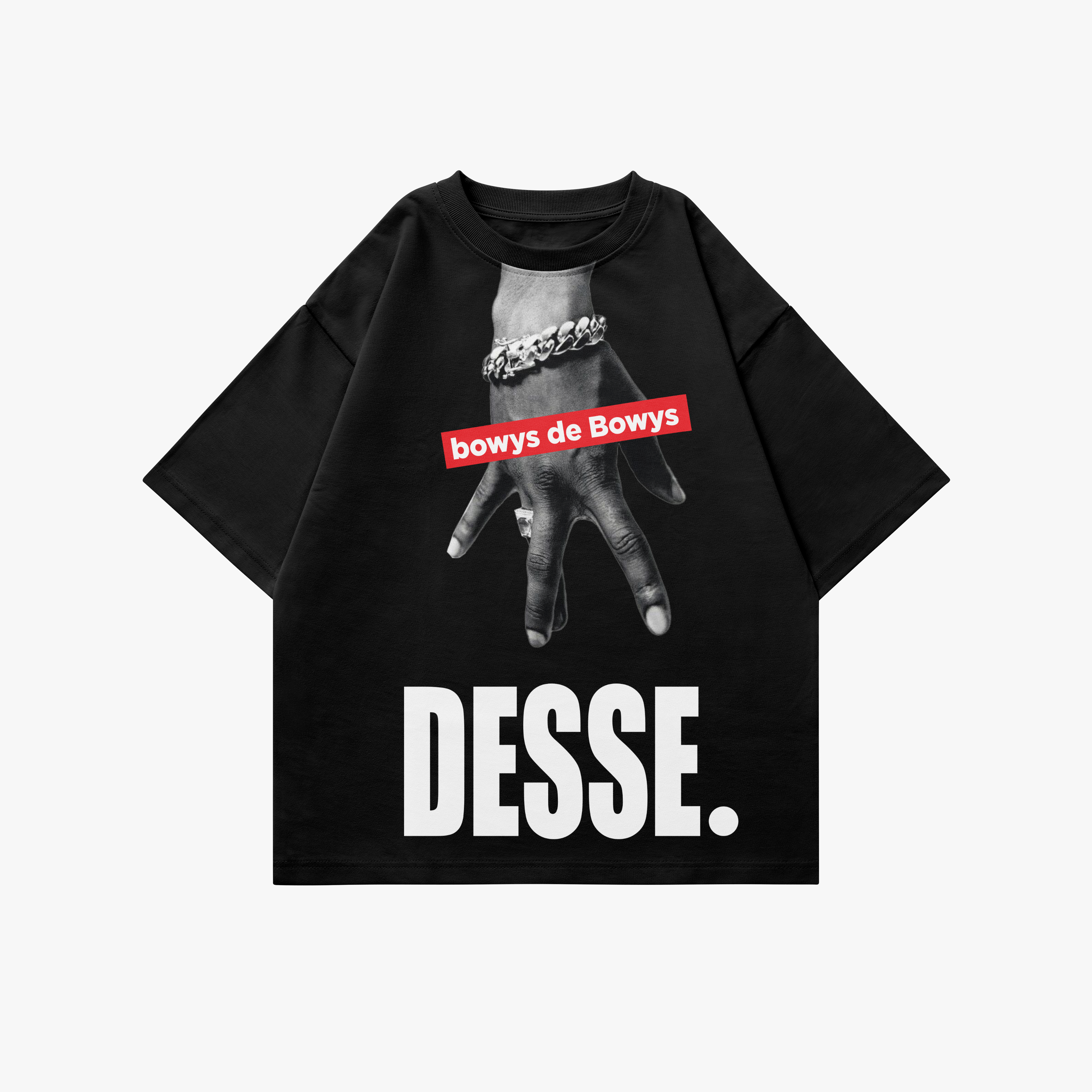 BLK | Gang Signs Graphic Oversized Bowyz De Bowyz Tee