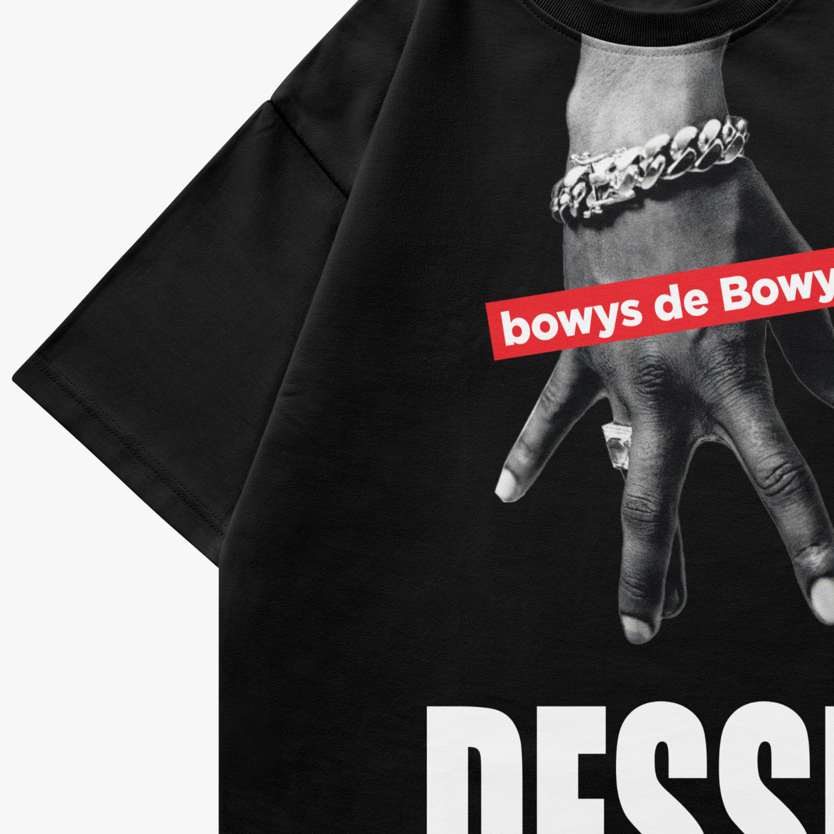 BLK | Gang Signs Graphic Oversized Bowyz De Bowyz Tee