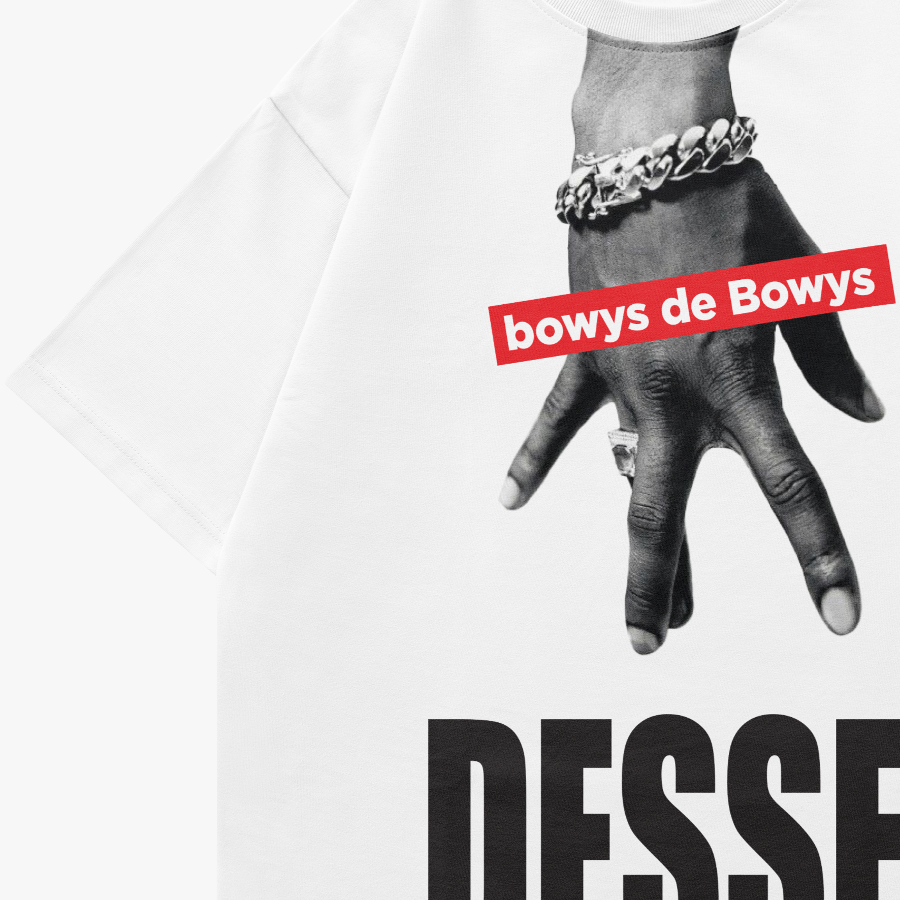 WHT | Gang Signs Graphic Oversized Bowyz De Bowyz Tee